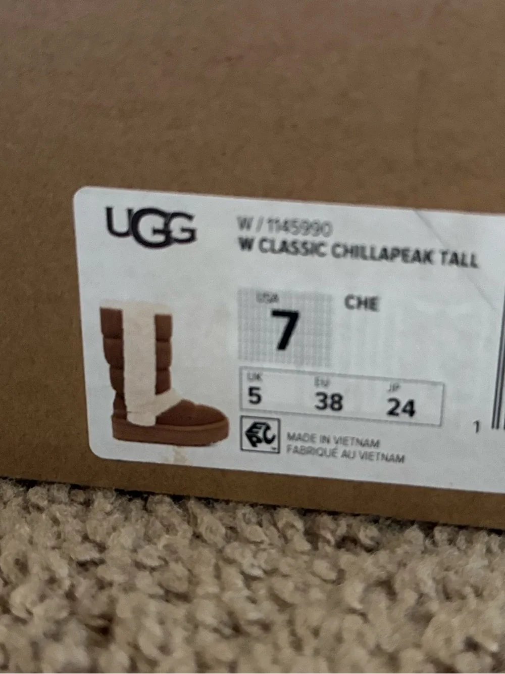 UGG Chillapeak Genuine Shearling Trim Tall Boot